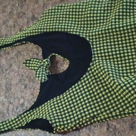 Zara yellow and black gingham bathing suit size small - Picture 12 of 12